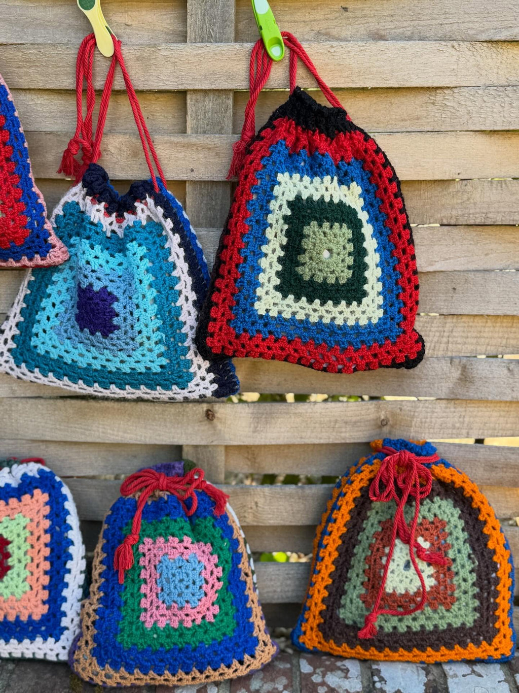 Crochet bags by Sarah Moore