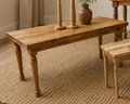 Wooden tables & candlestick holders by Rob Bent