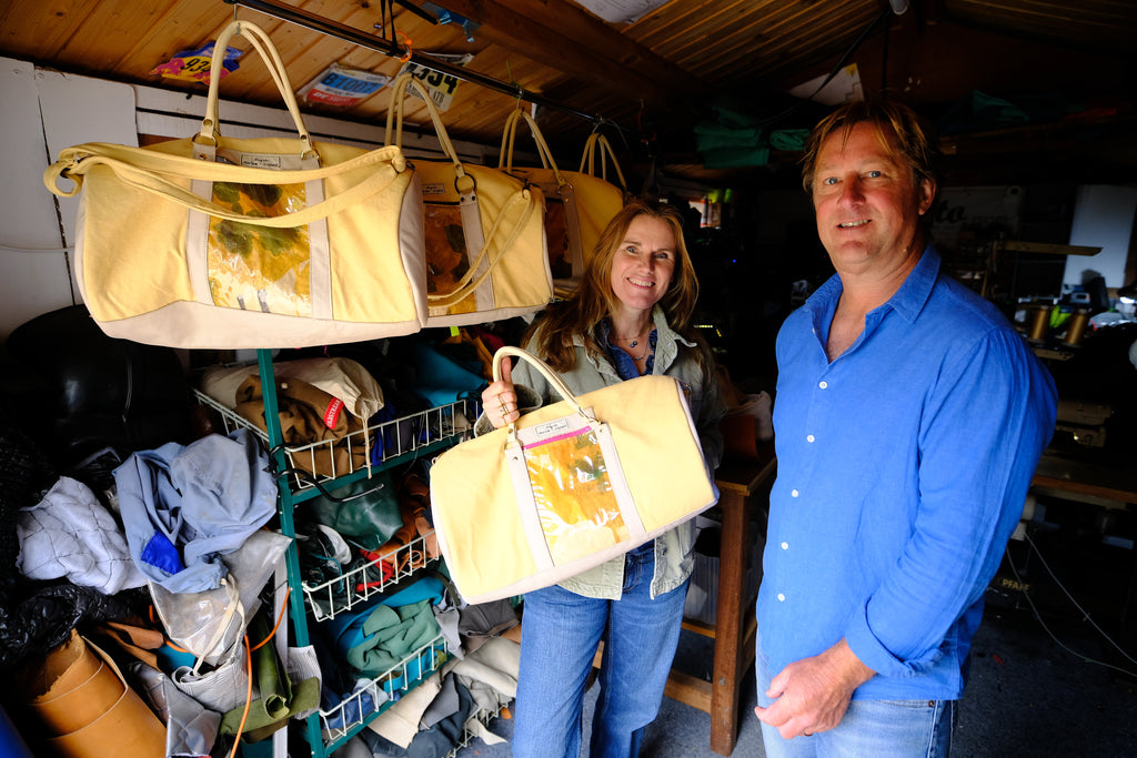 Upcycled Duffle Bags by Neil Wragg