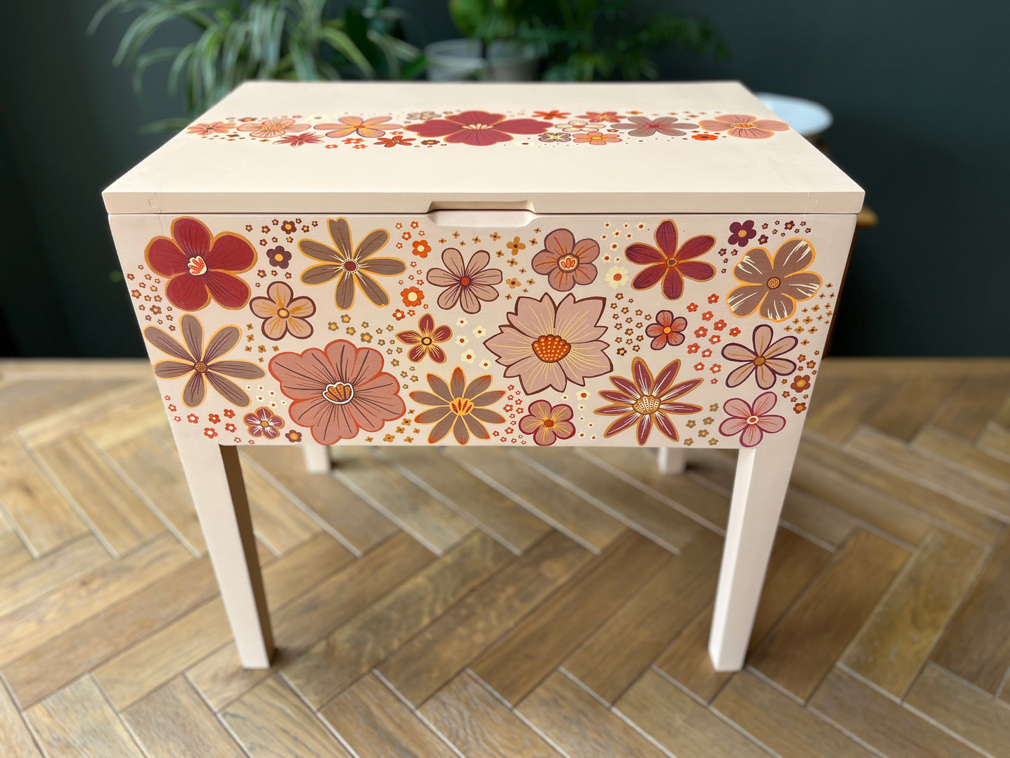 Floral sewing box by Hannah Griffiths