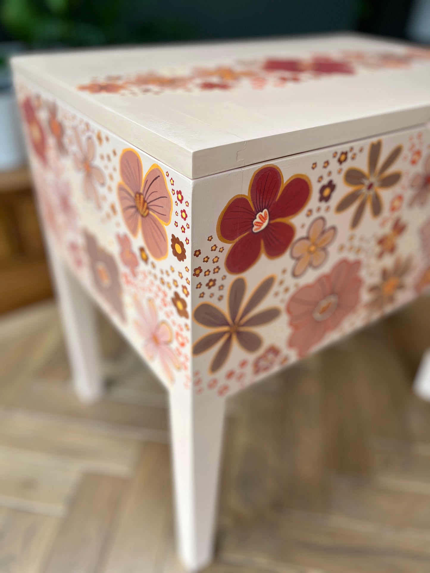 Floral sewing box by Hannah Griffiths