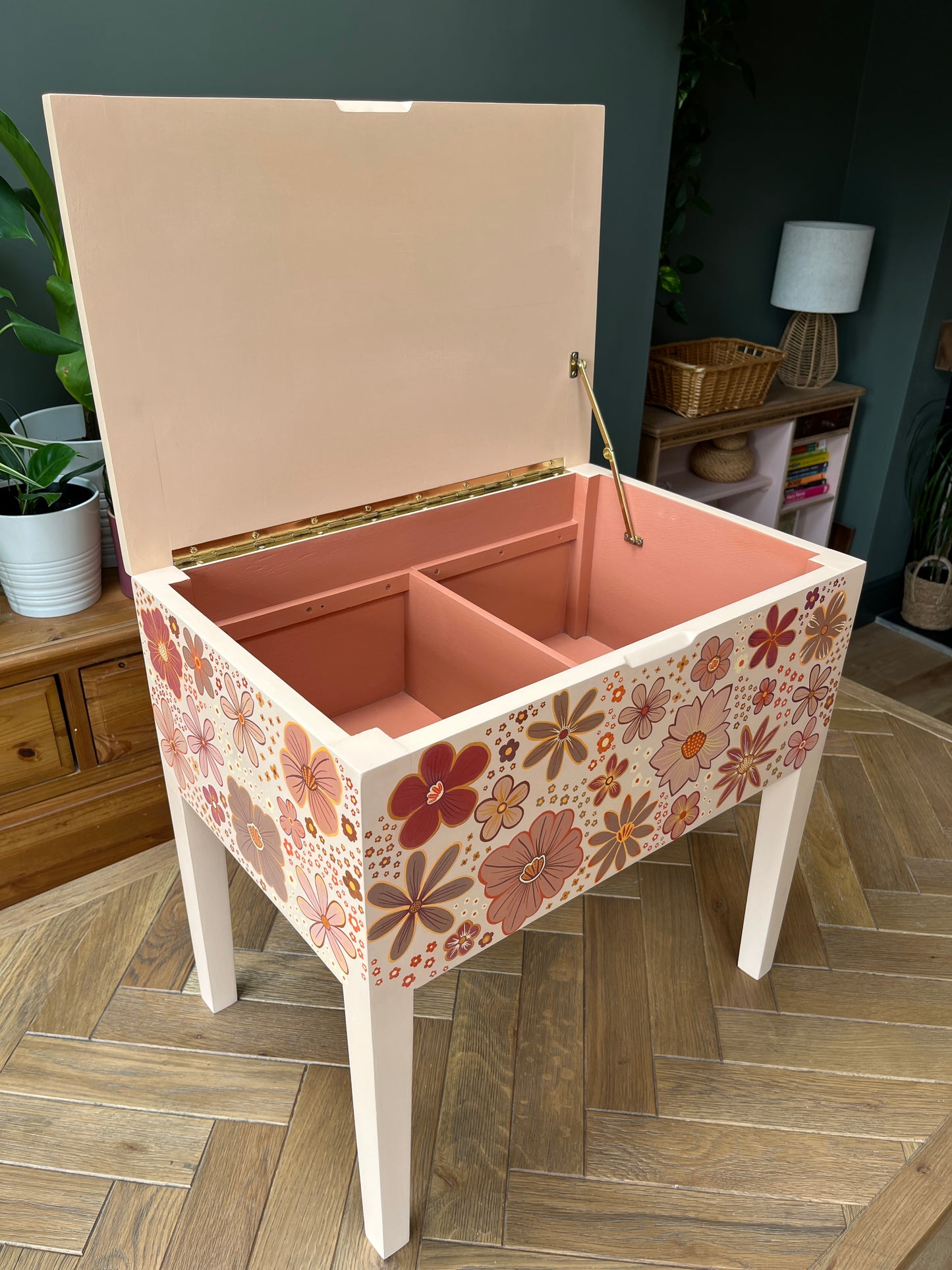 Floral sewing box by Hannah Griffiths