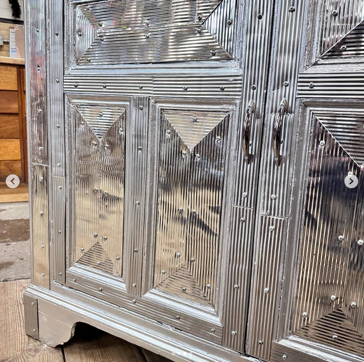 Metal clad larder by Rupert Blanchard