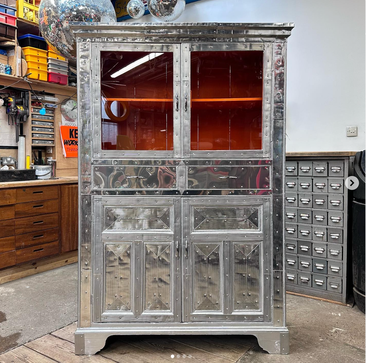 Metal clad larder by Rupert Blanchard