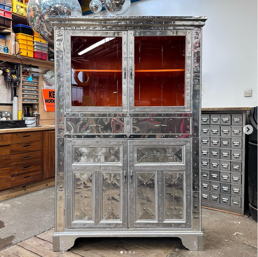 Metal clad larder by Rupert Blanchard