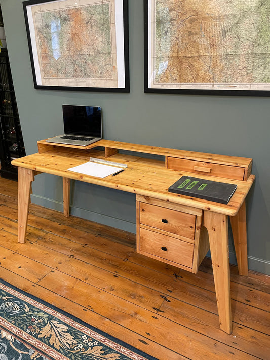 Pine desk by Ollie Allan