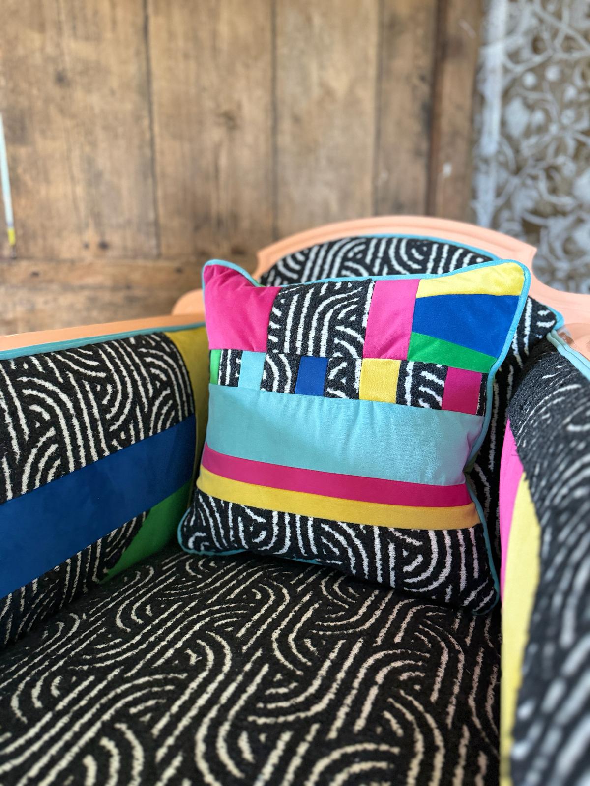 Memphis inspired armchairs by Ollie Clueit