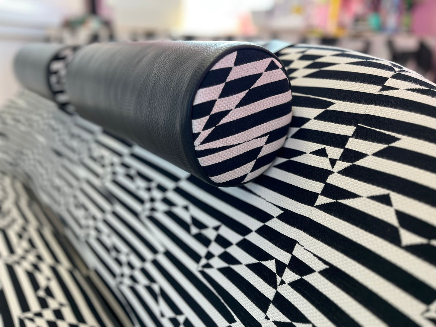 ‘Zig-Zag’ two seater sofa by Larissa Great-Rex