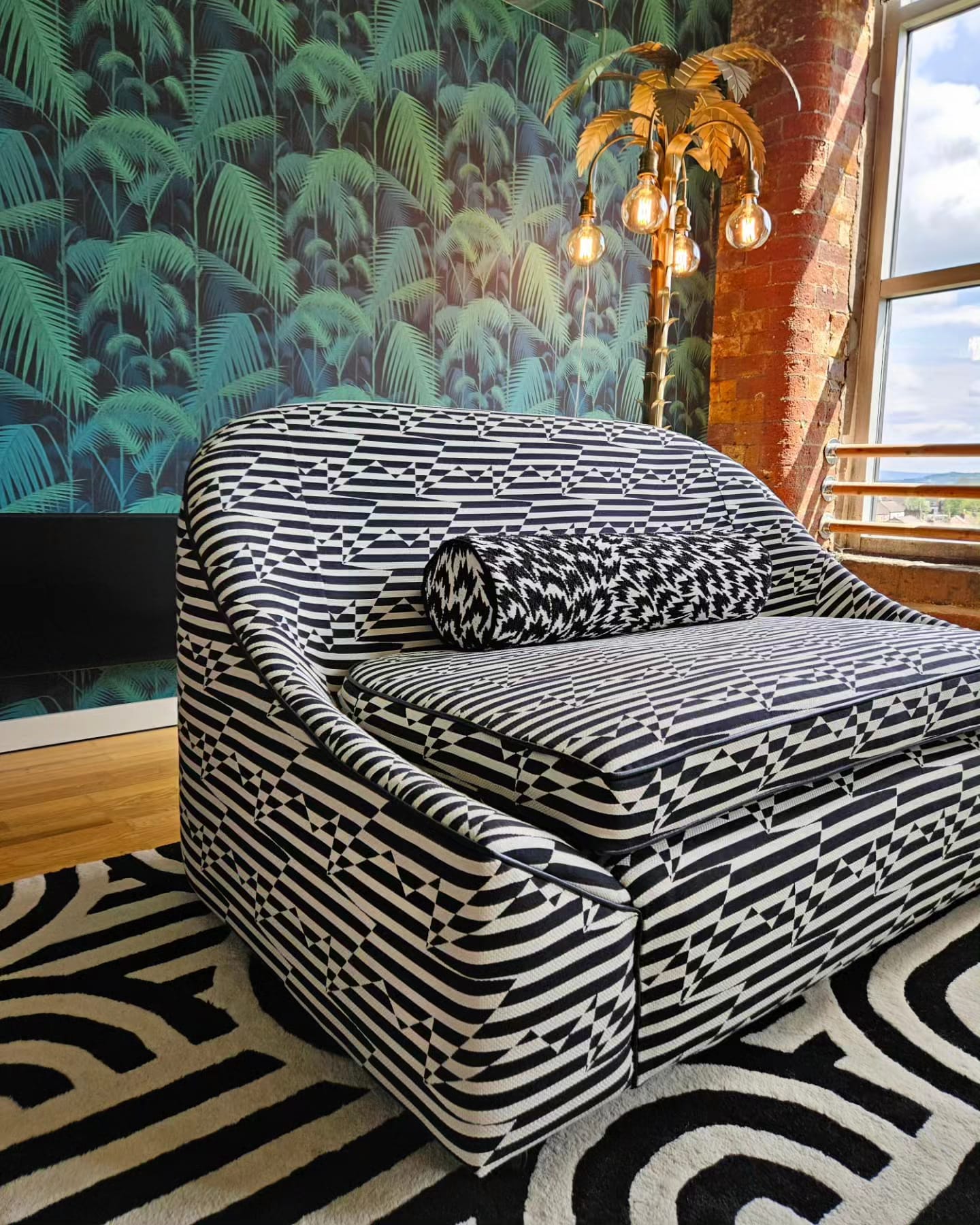 ‘Zig-Zag’ two seater sofa by Larissa Great-Rex