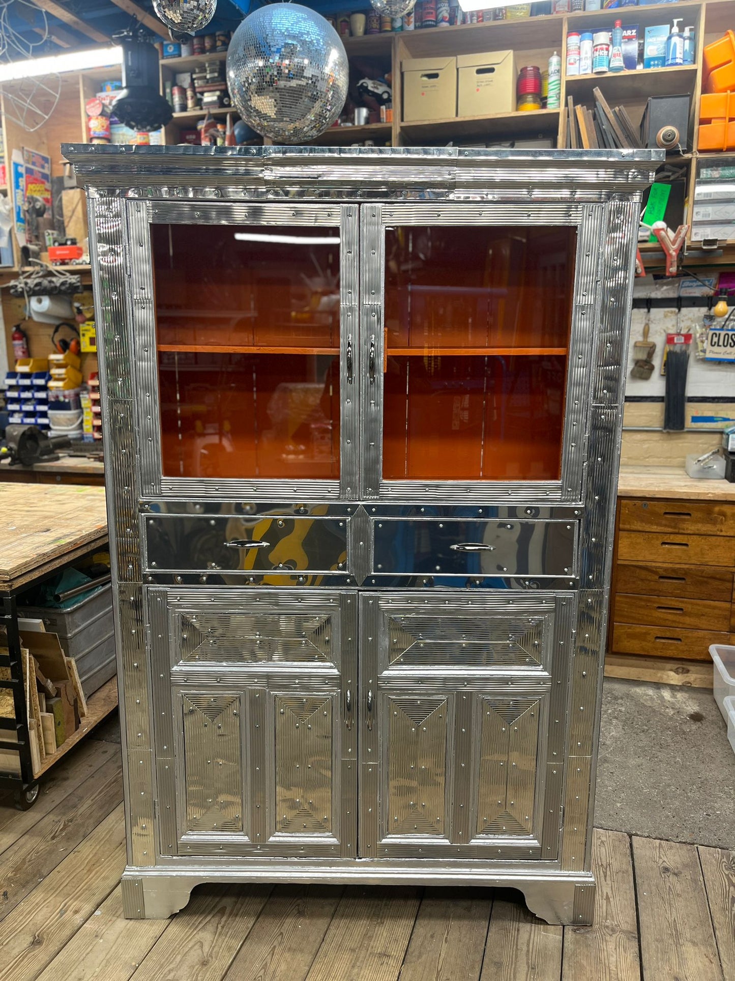 Metal clad larder by Rupert Blanchard