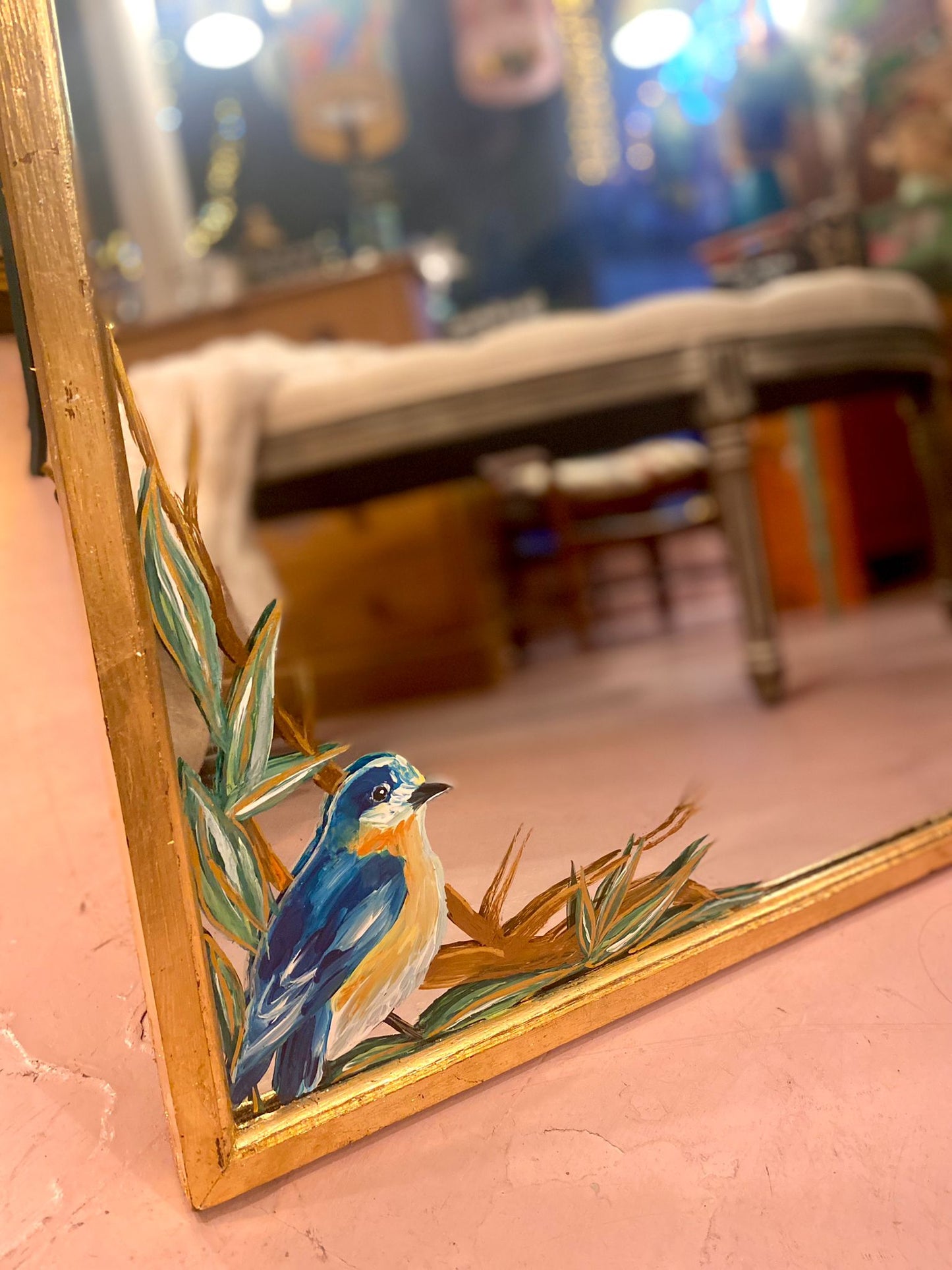 Painted Mirror by Grace Interiors