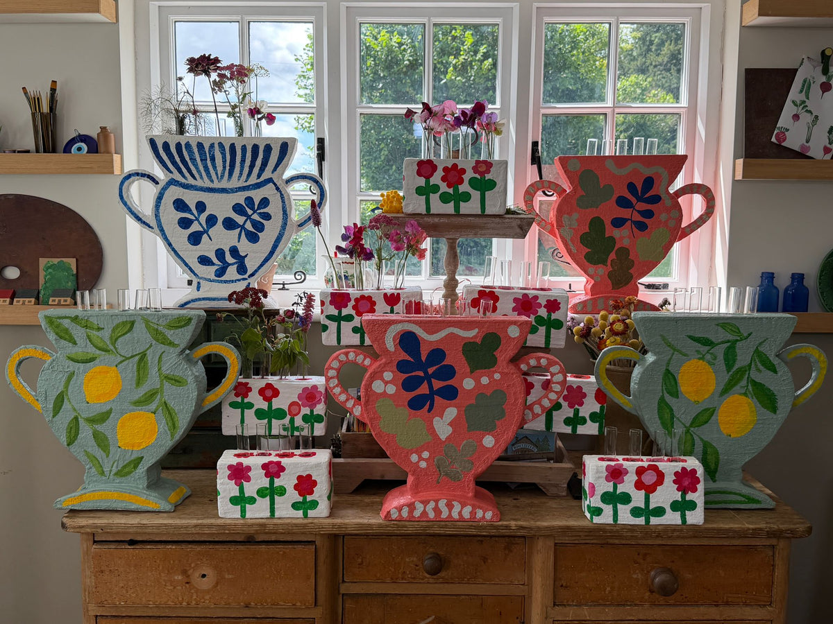 Flower bricks by Sarah Moore