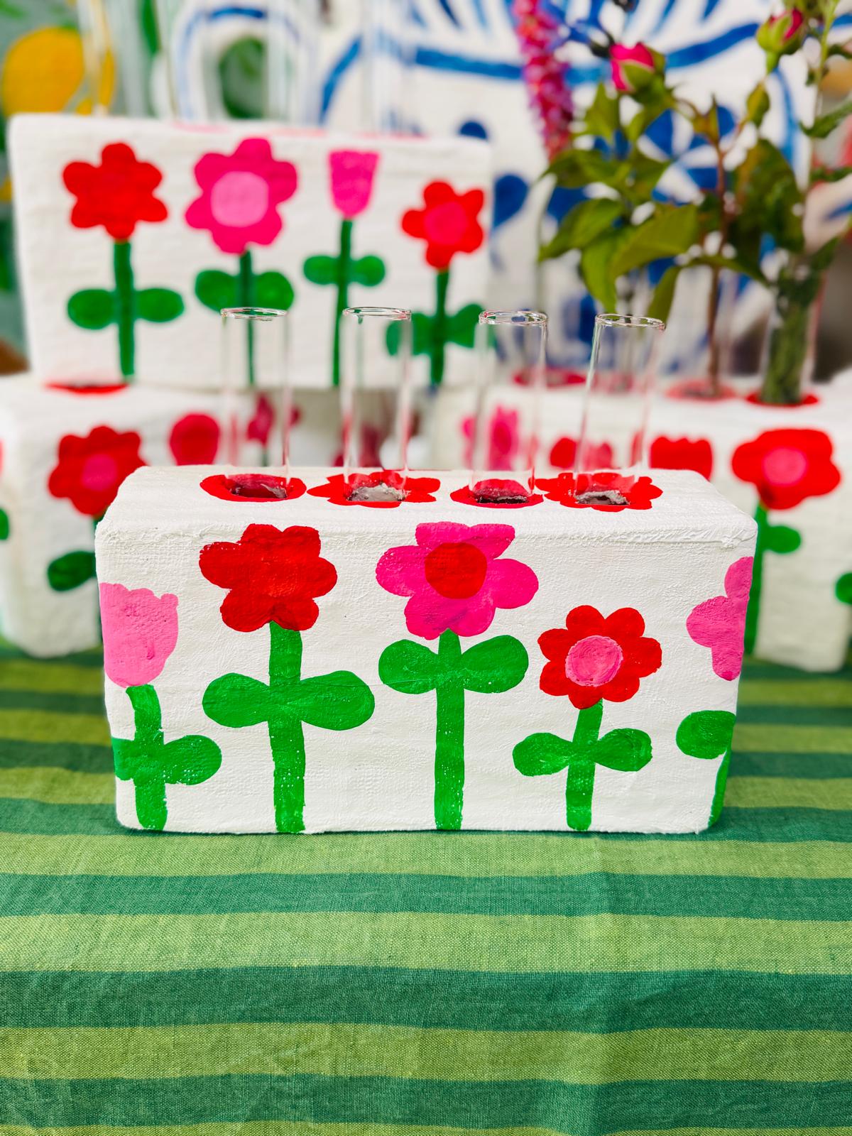 Flower bricks by Sarah Moore