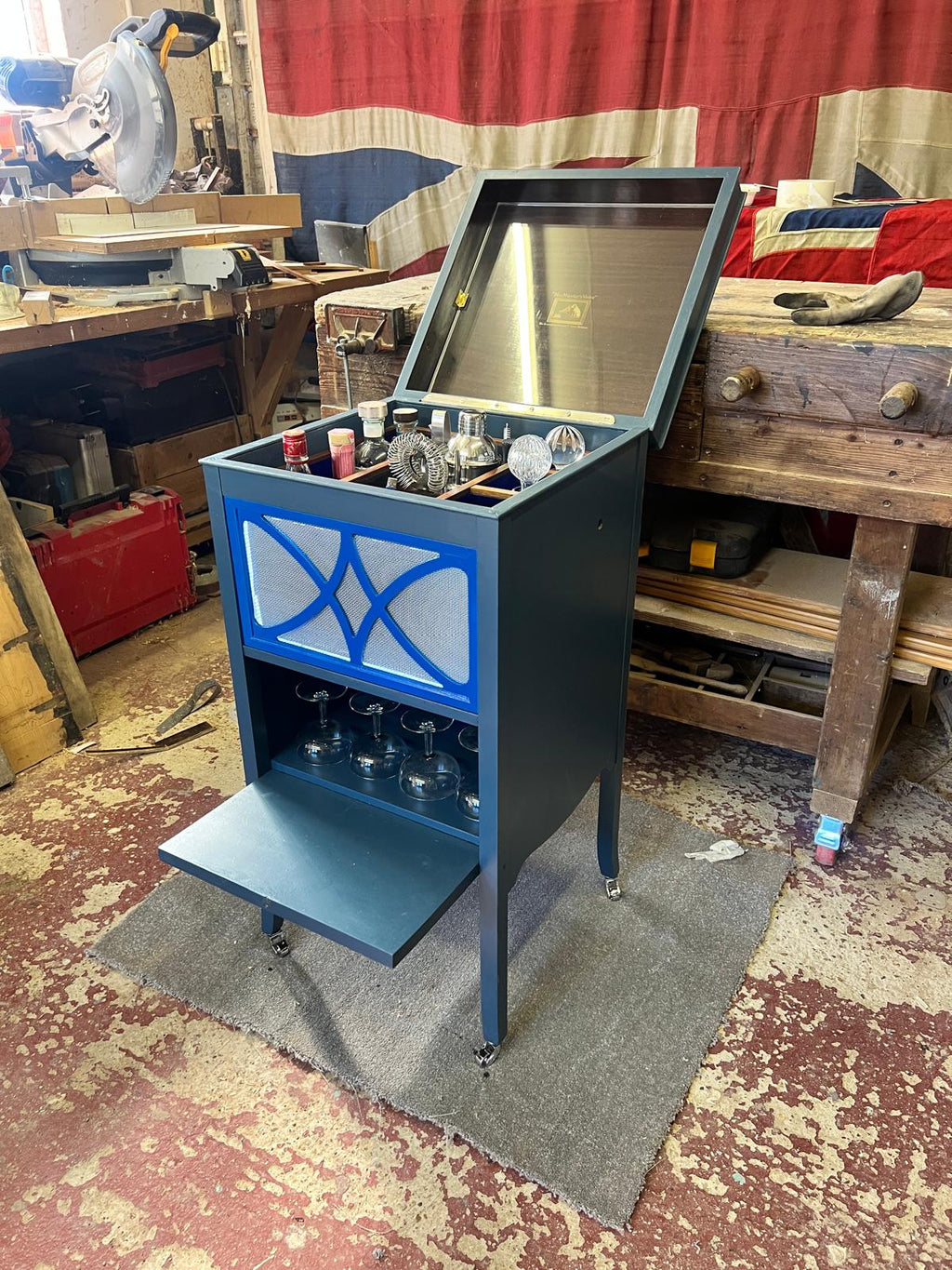 Gramophone Cocktail cabinet by Duncan McKean