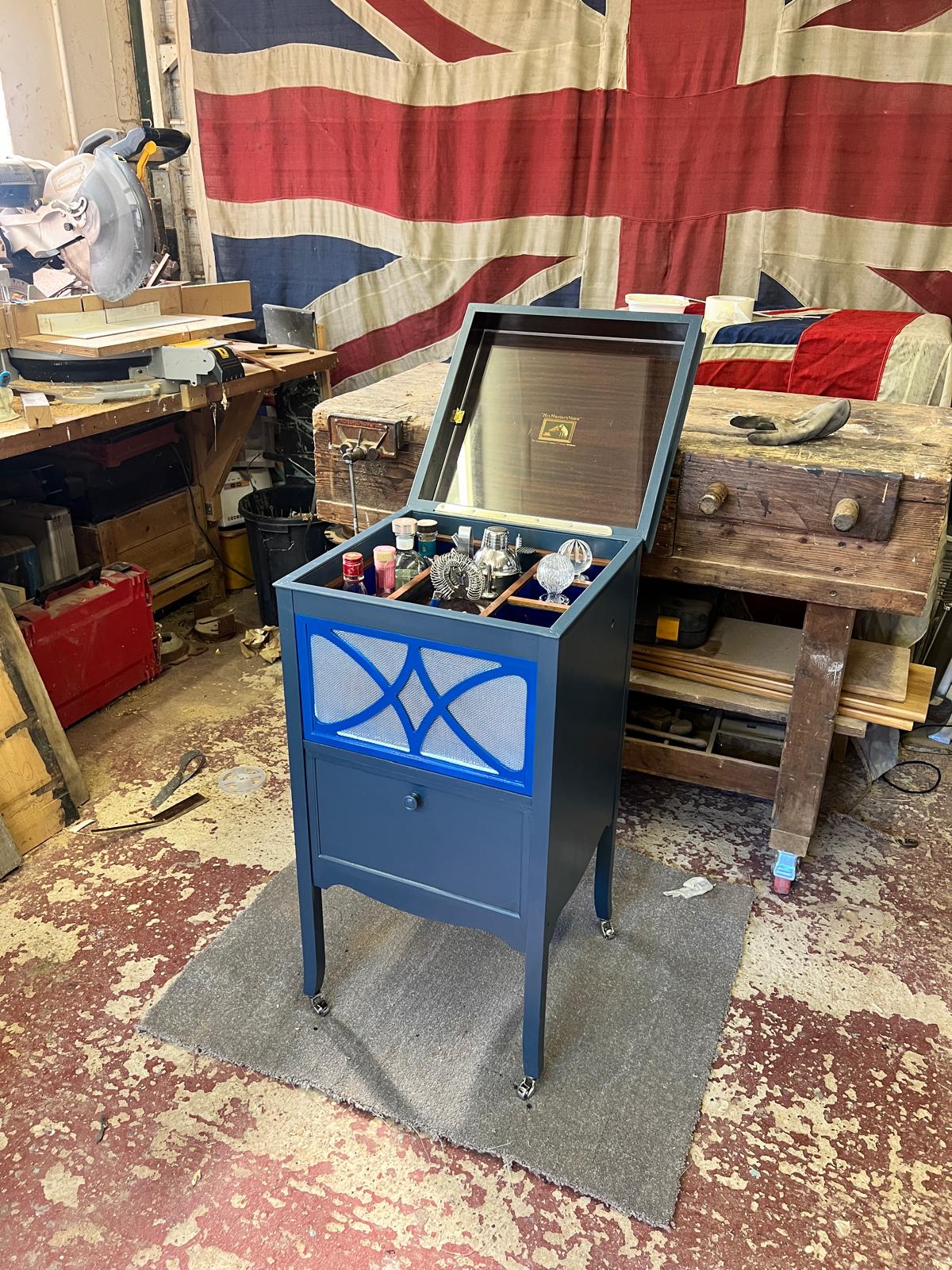 Gramophone Cocktail cabinet by Duncan McKean