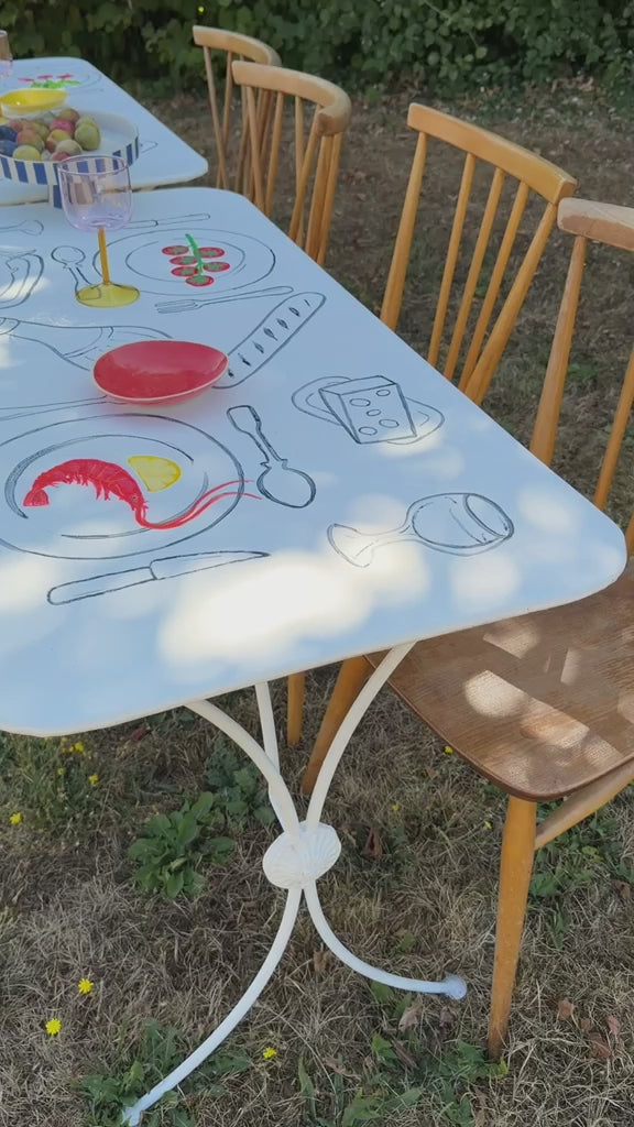 Foodie bistro tables by Sarah Moore