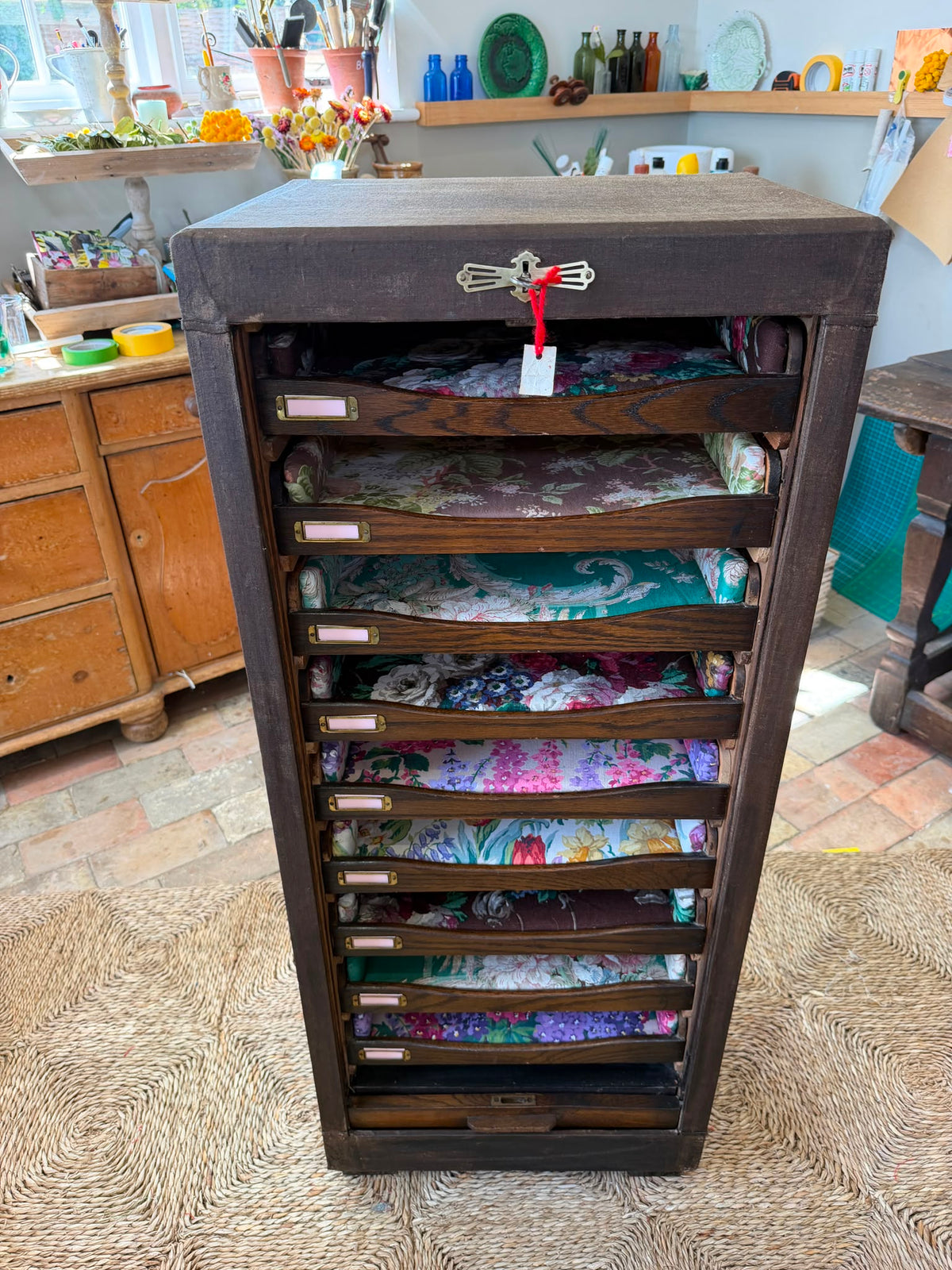 Tambour fronted Cabinet by Sarah Moore